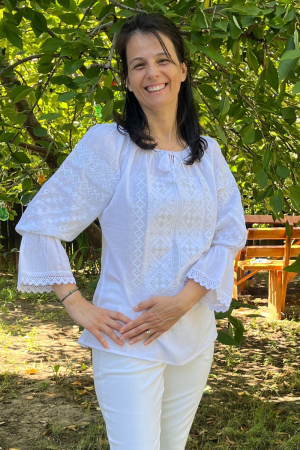 Ie damă Meletina broderie argintie [3]