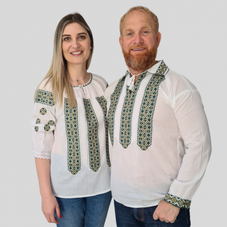 Ie damă Marcela broderie verde [1]