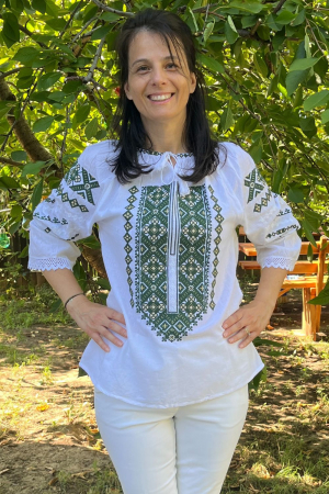 Dama - Ie damă Meletina broderie verde