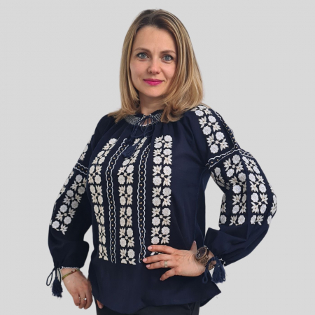 Ie damă Narcisa, culoare bleumarin [1]