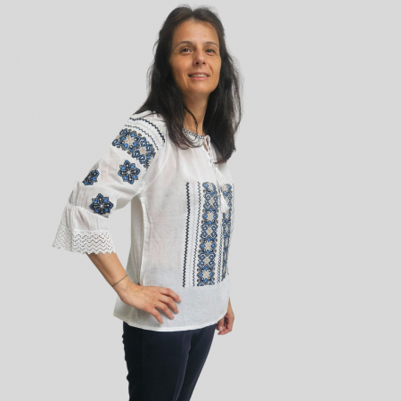 Ie dama Sonia broderie albastra [2]