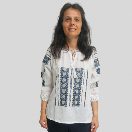 Ie dama Sonia broderie albastra [1]