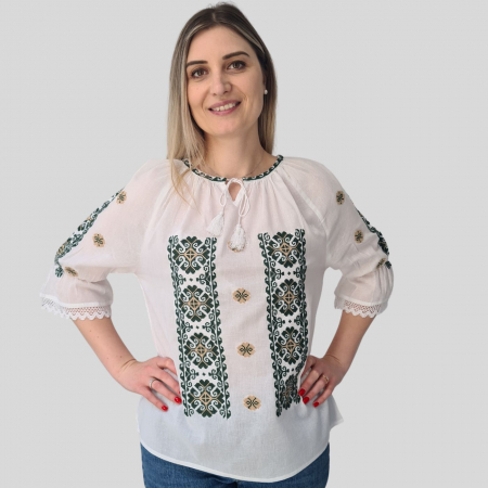 Dama - Ie damă Nona broderie verde