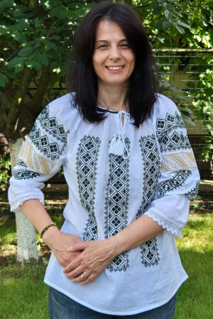 Ie damă Taisia broderie verde [1]