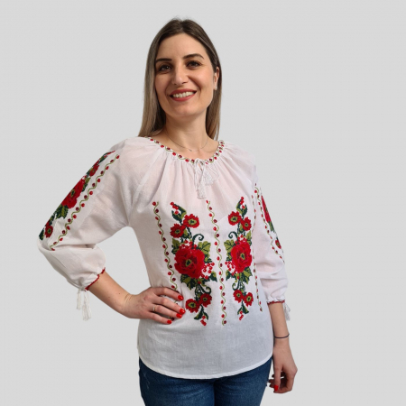 Dama - Ie damă Petronela broderie roșie