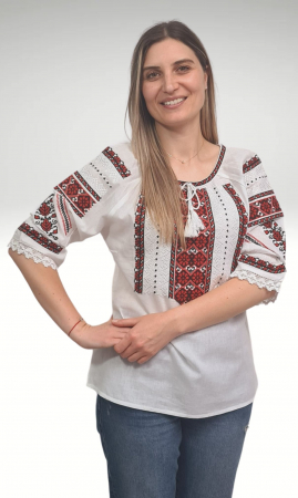 Ie damă Daciana broderie rosie [2]