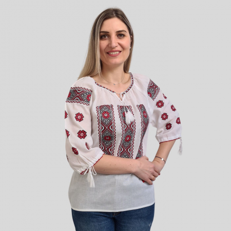 Ie damă Teodula broderie rosie [2]