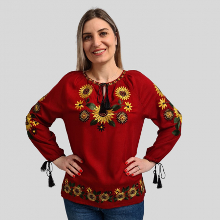 Dama - Ie damă Xenia culoare roșie