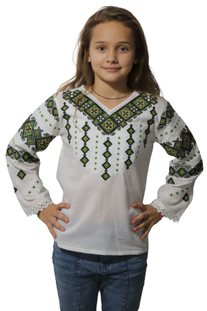 Ie fete Antuzia broderie verde [2]