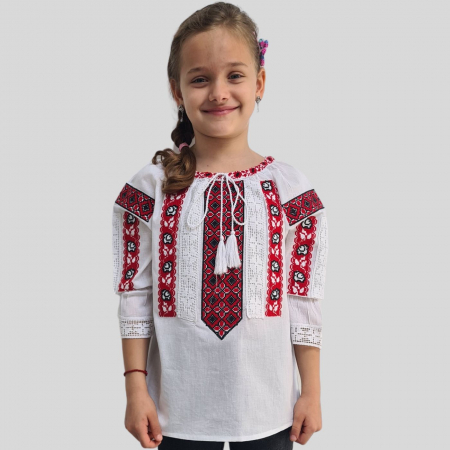 ie fete - Ie fete Ruxandra broderie rosie