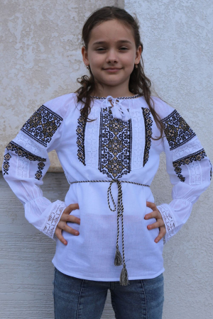 ie fete - Ie fete Elefteria broderie bej