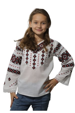 ie fete - Ie fete Antuzia broderie rosie