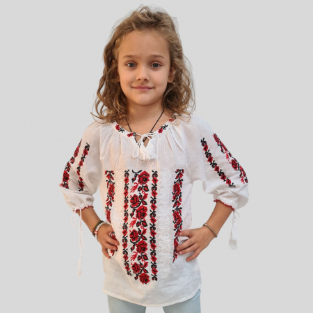 Ie fete Gabriela broderie roșie [2]