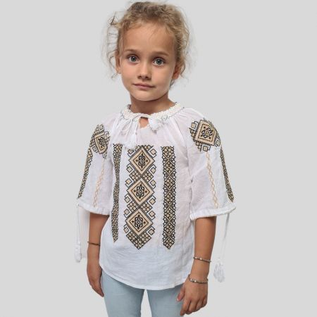 ie fete - Ie fete Iolanda broderie bej