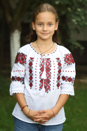 ie fete - Ie fete Miki broderie rosie