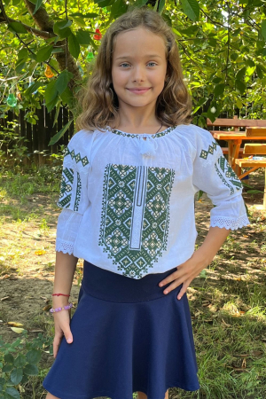 ie fete - Ie fete Meletina broderie verde