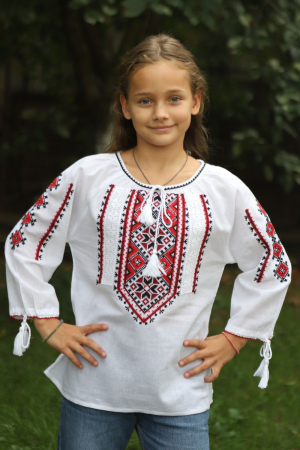 ie fete - Ie fete Nichita broderie rosie