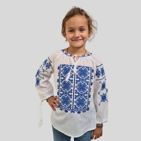 Ie fete Steluta broderie albastra [2]