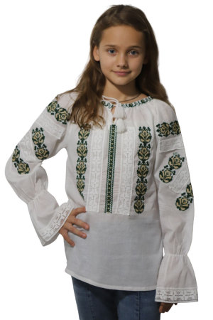 ie fete - Ie fete Pinufia broderie verde