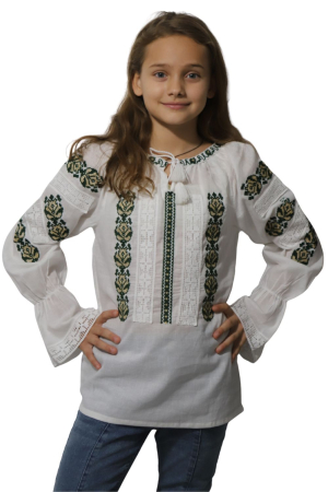 Ie fete Pinufia broderie verde [1]