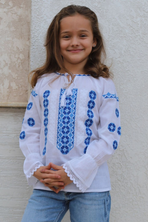Ie fete Marcela broderie albastră [1]