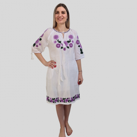Rochie damă dreapta Xenia culoare albă [1]