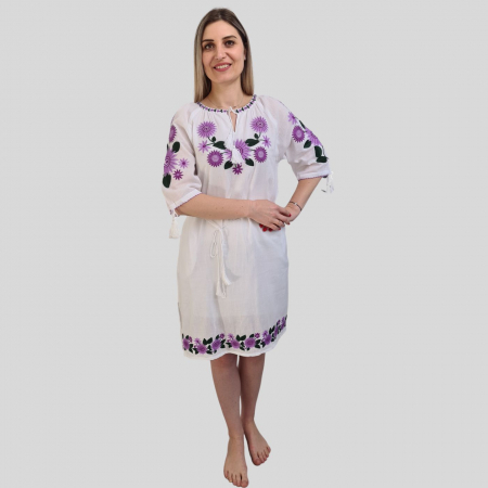 Rochie damă dreapta Xenia culoare albă [2]
