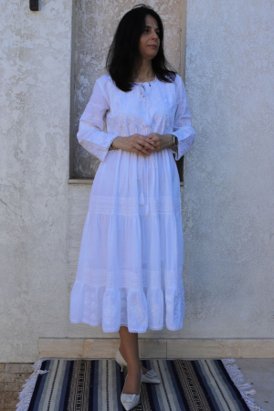 Rochie damă Eufrosina broderie alba [4]