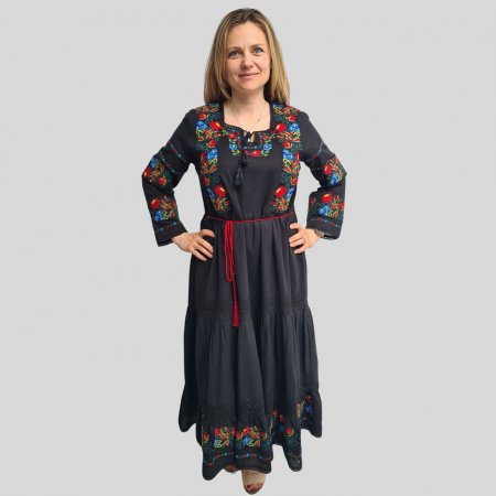 rochii - Rochie damă Iunia culoare neagră