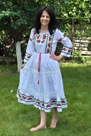 Rochie damă Fevronia culoare albă [2]