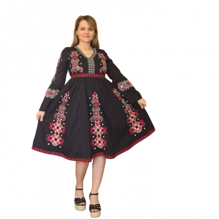 rochii - Rochie damă Iustina culoare neagră