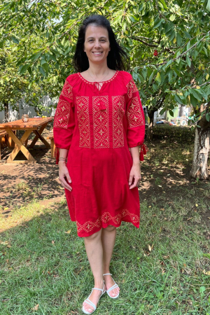 rochii - Rochie damă Valeria roșie