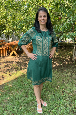 rochii - Rochie damă Valeria verde