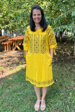 rochii - Rochie damă Valeria galbenă