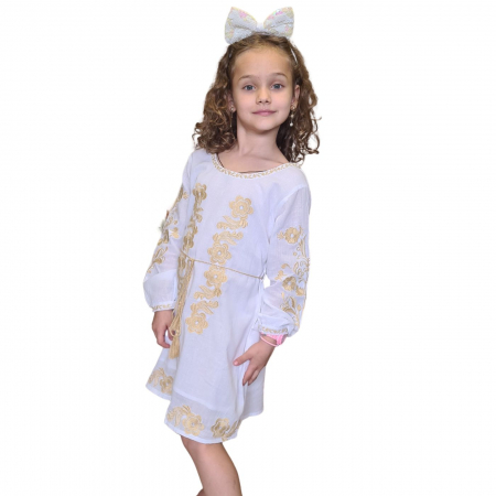 Rochie fete Anastasia broderie bej [2]