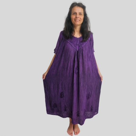 Rochie lungă vâscoză Stela mov [0]