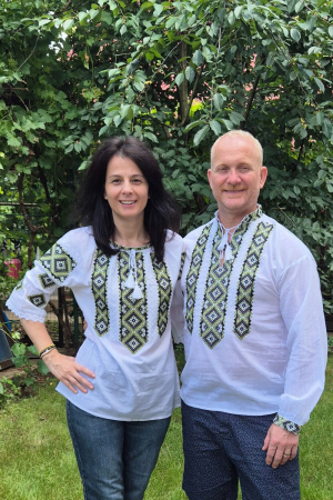 Seturi pentru familie - Set cuplu Ierotei si Ierotida broderie verde