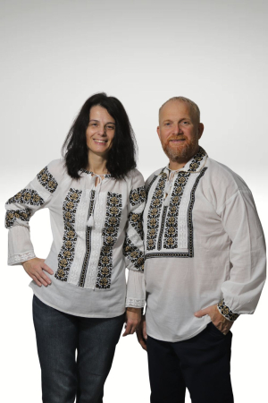 Set cuplu Pinufie si Pinufia broderie bej [1]