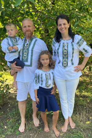 Set familie Leon broderie verde [0]