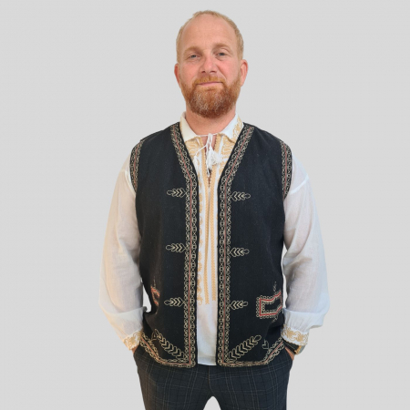 veste - Vestă bărbați Achim culoare neagra