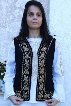 veste - Vestă damă Dora broderie bej