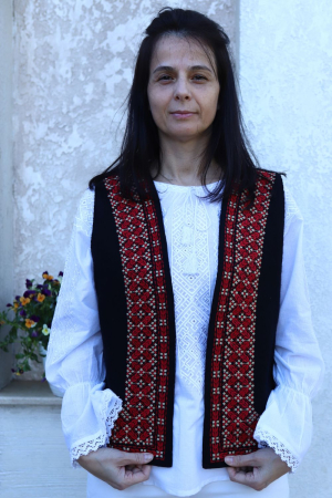 Vestă damă Bela broderie rosie [3]
