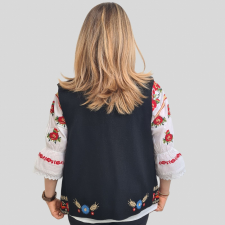 Vestă damă flori de toamna [2]
