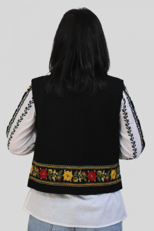 Vestă damă flori de toamnă [3]