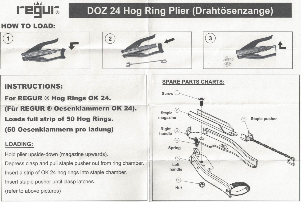 Cleste pentru legat plasa cu inele triunghi DOZ 24 [12]