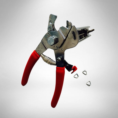 Cleste capsator sarma ghimpata, sarma bordurata, gabioane cu inele triunghi mari si magazie reglabila RO-DOZ 33 [4]