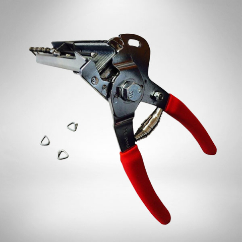 Cleste capsator sarma ghimpata, sarma bordurata, gabioane cu inele triunghi mari si magazie reglabila RO-DOZ 33 [6]