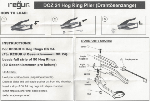 Cleste pentru legat plasa cu inele triunghi DOZ 24 [11]