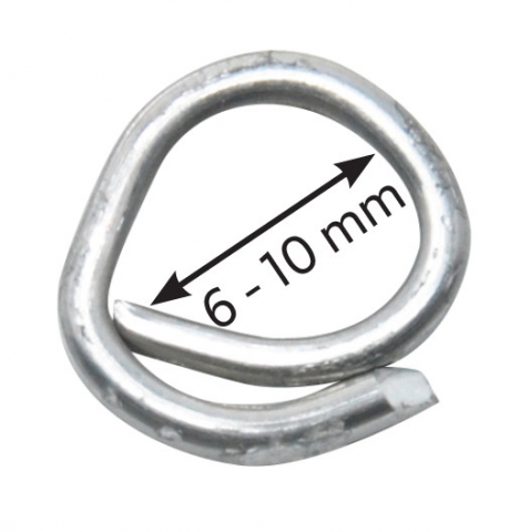 Agrafe - OK 20 ALZI Capse inele tip C din aluminiu zincat 1000 buc.