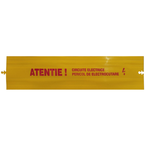 Protecție cabluri - Plăcuță avertizare cabluri electrice 1000x200x2 mm